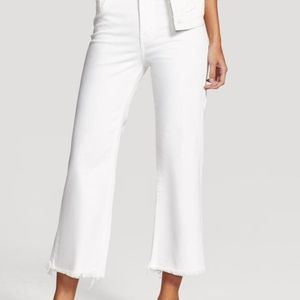 DL1961 Wide Leg White - Eggshell Cropped Denim 24